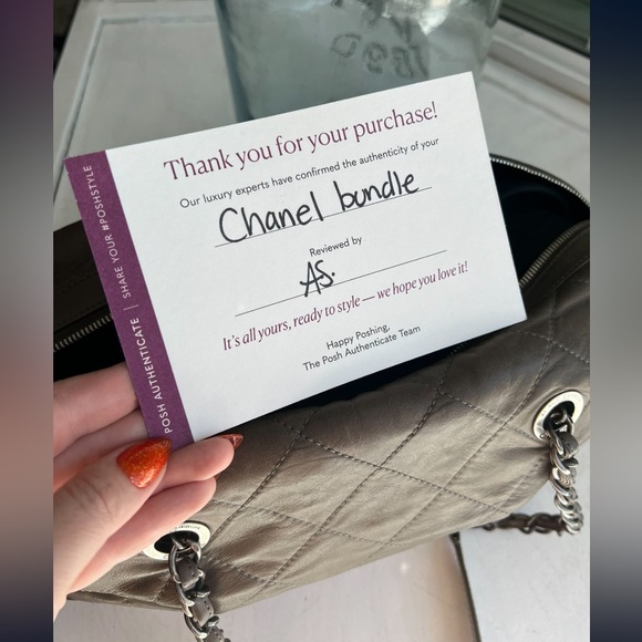 Chanel two tone quilted leather bowling bag - Picture 9 of 12